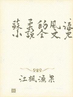 苏柔的风流人生小说全文免费