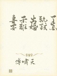 妻子出轨了老公要离婚该怎么挽回