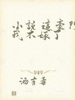 小说 这豪门,我不嫁了封面
