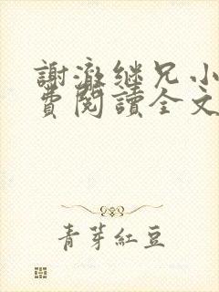 谢澈继兄小说免费阅读全文无弹窗