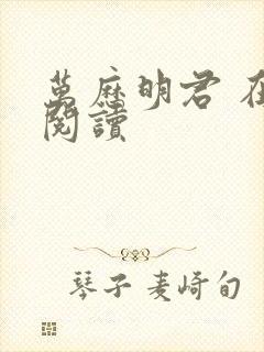 万历明君 在线阅读