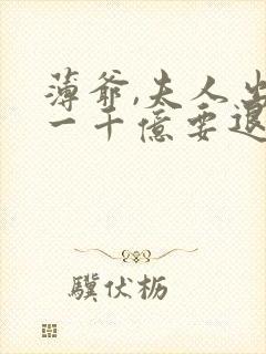 薄爷,夫人出价一千亿要退婚免费完整版