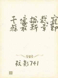 千亿总裁宠妻上瘾最新章节列表