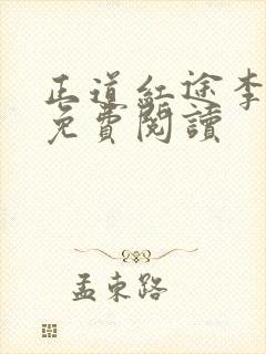 正道红途李初年免费阅读