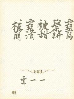 校霸被学霸玩到崩溃甜饼写手