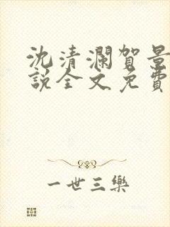 沈清澜贺景承小说全文免费阅读