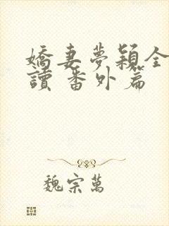 娇妻梦颖全文阅读 番外篇