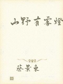 山野有雾灯