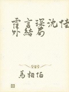 霍言琛沈佳薇番外结局