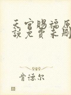 天官赐福原著小说免费未删减版