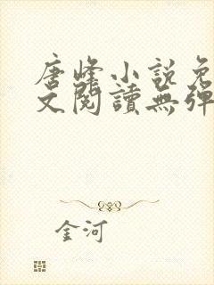 唐峰小说免费全文阅读无弹窗