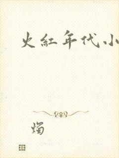 火红年代小说封面