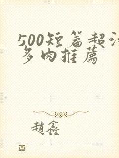 500短篇超污多肉推荐