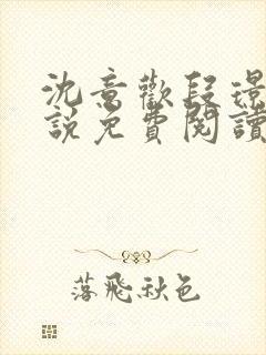 沈意欢段璟川小说免费阅读全文