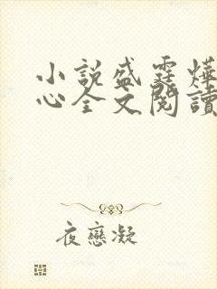 小说盛霆烨初之心全文阅读无弹窗封面