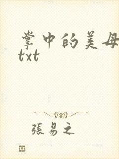 掌中的美母版主txt