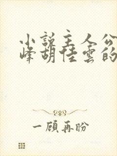 小说主人公叫秦峰胡佳云的小说