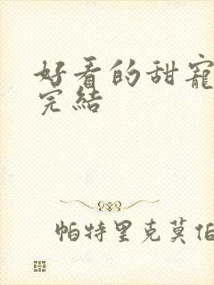 好看的甜宠小说完结封面