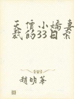 天价小娇妻:总裁的33日索情
