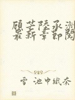 顾芒陆承洲小说最新章节阅读