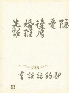 先婚后爱隐婚小说推荐