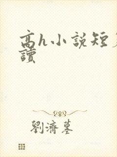 高h小说短篇阅读