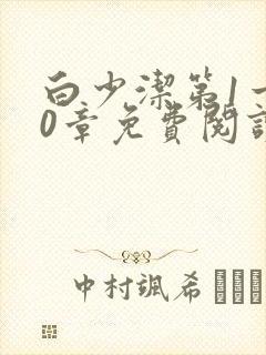白少洁第1一40章免费阅读封面