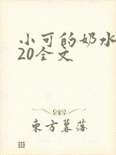 小可的奶水1~20全文