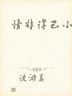 情非得已小说