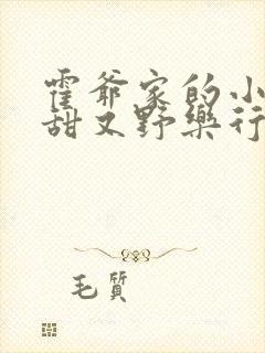 霍爷家的小祖宗甜又野乐行春小说封面