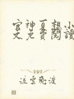 官神夏想小说全文免费阅读