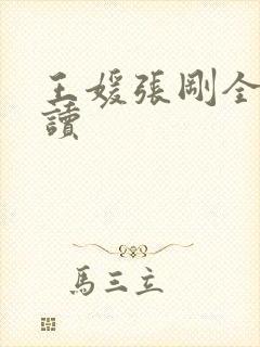 王媛张刚全文阅读封面