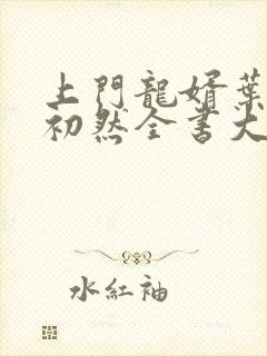 上门龙婿叶辰萧初然全书大结局封面