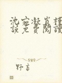 沈宛凝肖槿辰小说免费阅读全文