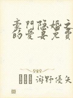 豪门隐婚之闪来的爱妻免费阅读