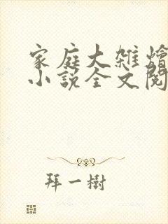 家庭大杂烩经典小说全文阅读