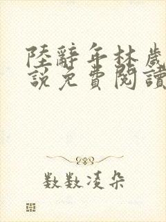 陆辞年林岁安小说免费阅读最新章节封面