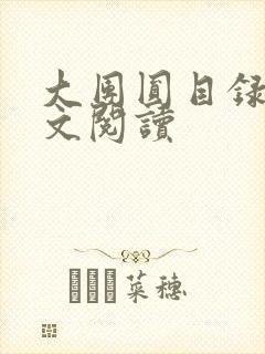 大团圆目录及全文阅读