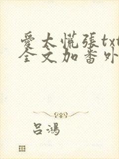 爱太慌张txt全文加番外