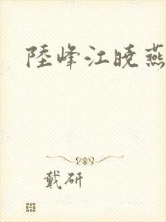 陆峰江晓燕
