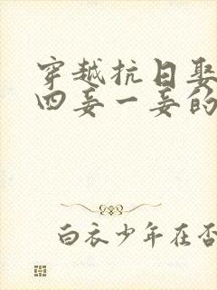 穿越抗日娶三妻四妾一妾的小说