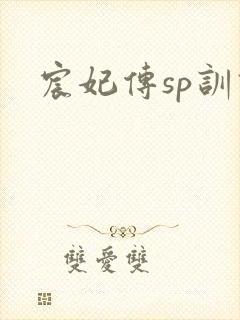 宸妃传sp训诫
