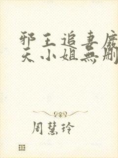 邪王追妻废材逆天小姐无删减