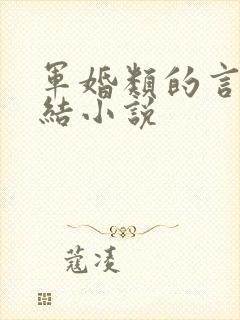 军婚类的言情完结小说
