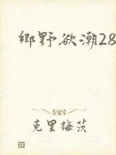 乡野欲潮28章