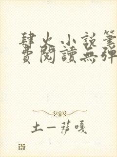 肆火小说笔趣免费阅读无弹窗