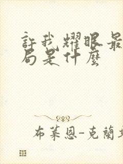 许我耀眼最后结局是什么