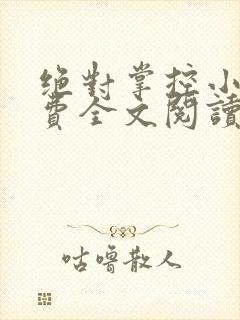绝对掌控小说免费全文阅读笔趣阁