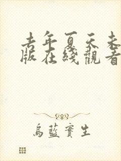 去年夏天未删减版在线观看