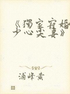 《独家宠婚:陆少心尖妻》